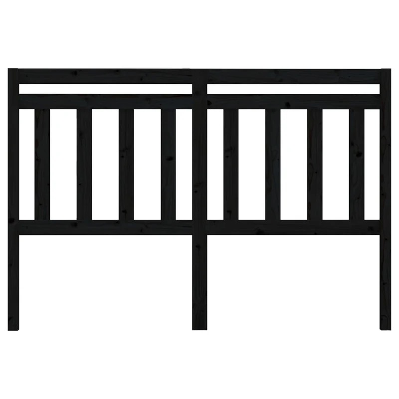 Tête de lit accessoire couchage chambre à coucher meuble 166 x 4 x 100 cm bois de pin noir TDL0202217