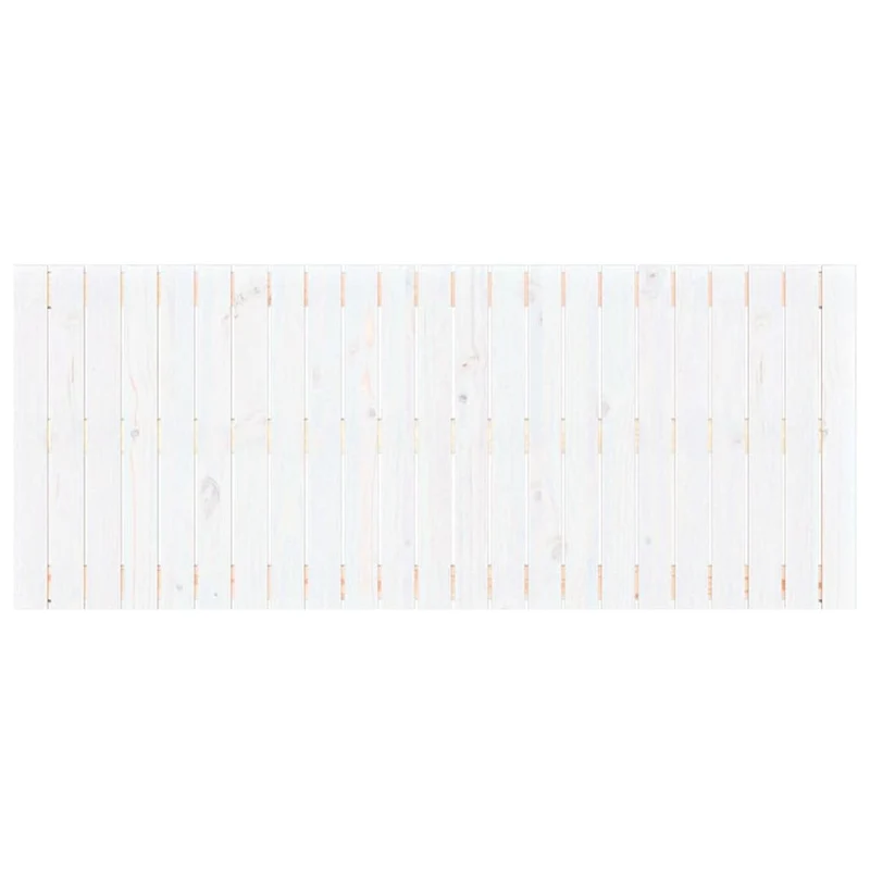 Tête de lit accessoire couchage chambre à coucher meuble murale style palette 147 x 3 x 60 cm bois massif blanc TDL0202717