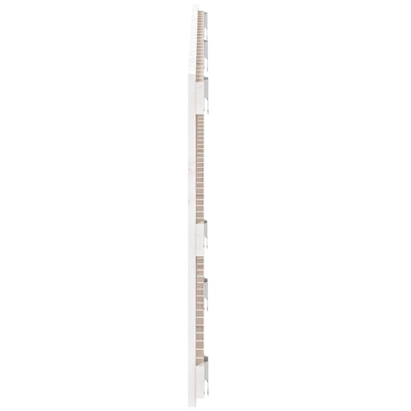 Tête de lit accessoire couchage chambre à coucher meuble murale style palette 147 x 3 x 60 cm bois massif blanc TDL0202717