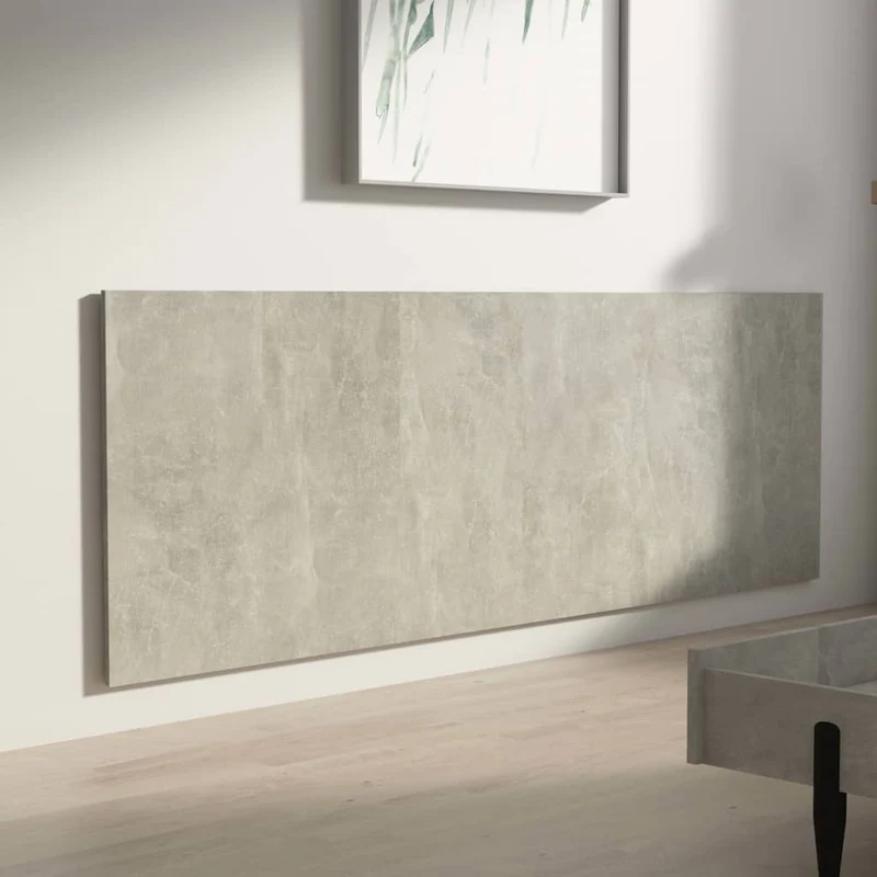 Tête de lit accessoire couchage chambre à coucher meuble murale 240 x 1,5 x 80 cm MDF gris TDL0202614