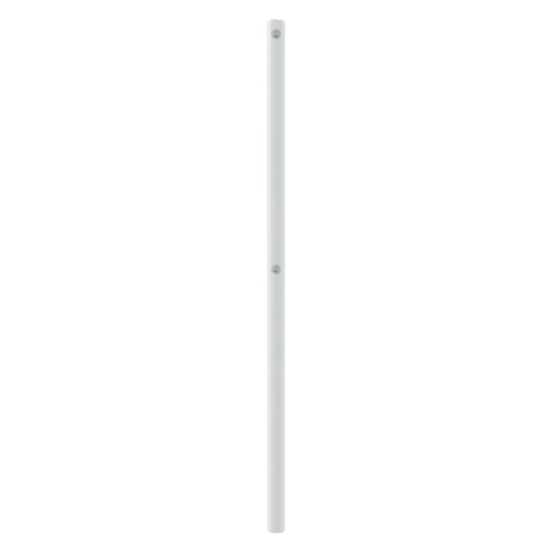 Tête de lit accessoire couchage chambre à coucher meuble 200 cm métal blanc TDL0202463