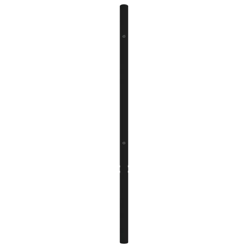 Tête de lit accessoire couchage chambre à coucher meuble 200 cm métal noir TDL0202413