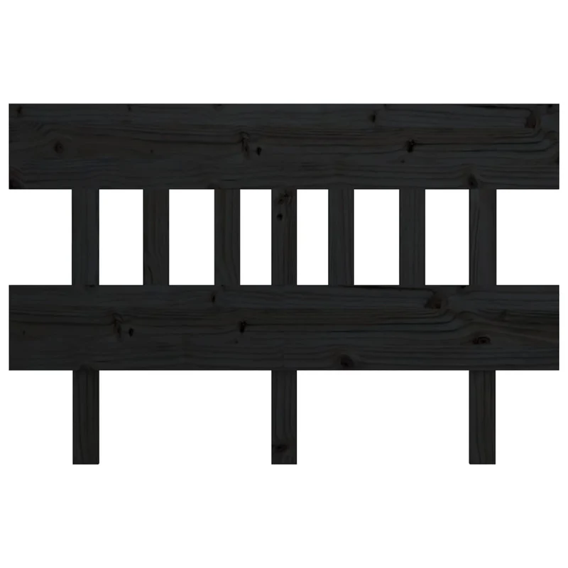 Tête de lit accessoire couchage chambre à coucher meuble 163,5 x 3 x 81 cm bois de pin noir TDL0202230