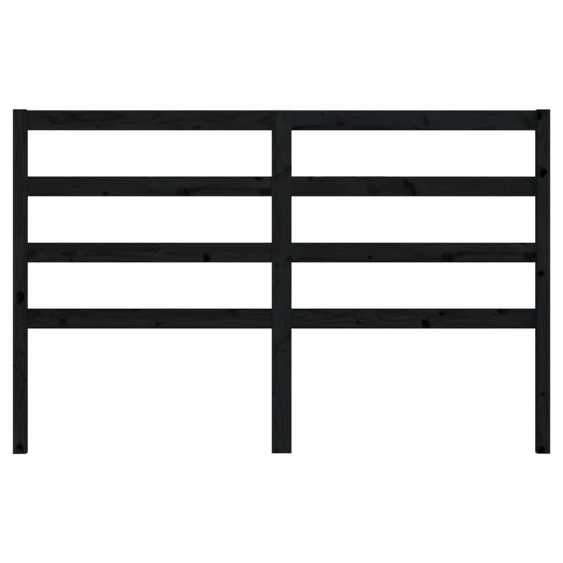 Tête de lit accessoire couchage chambre à coucher meuble 166 x 4 x 100 cm bois de pin noir TDL0202211