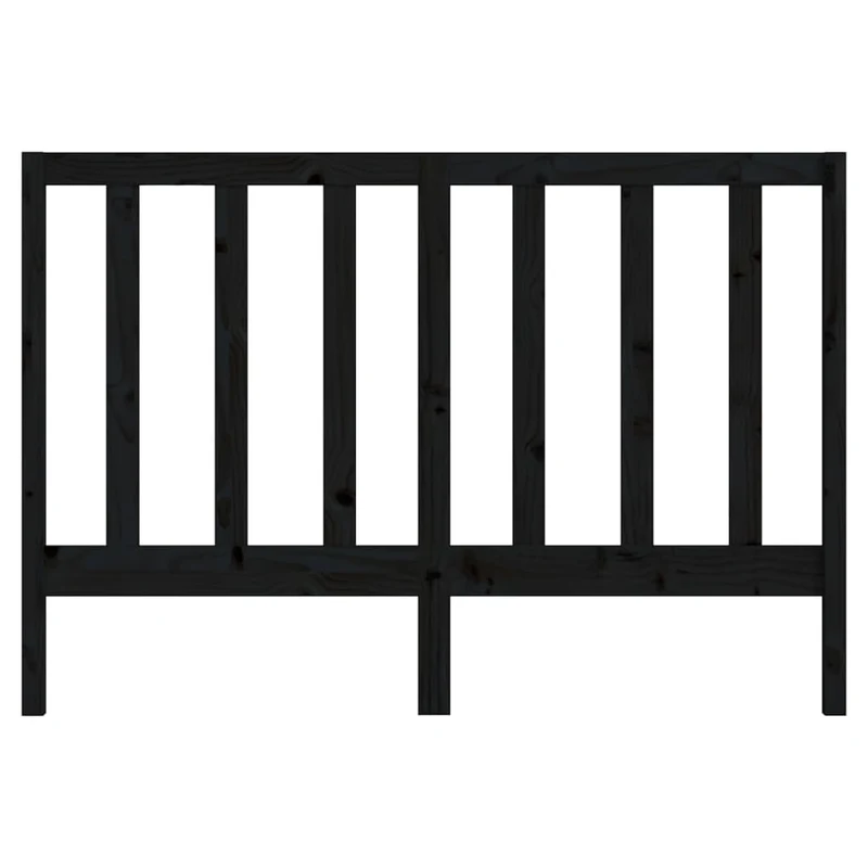 Tête de lit accessoire couchage chambre à coucher meuble 166 x 4 x 100 cm bois de pin noir TDL0202206