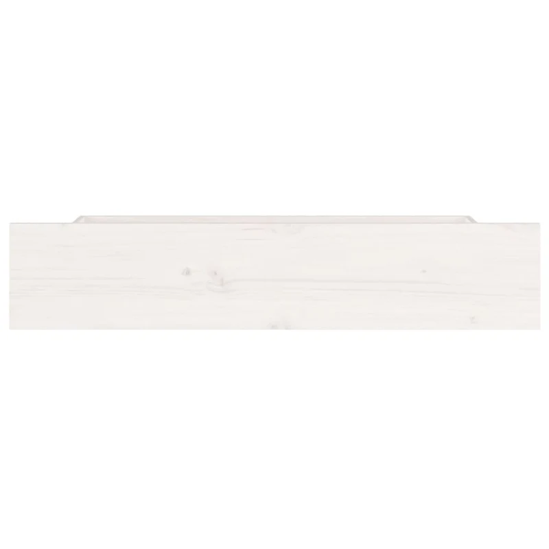 Tiroir de lit rangement avec roulettes lot de 4 bois de pin blanc TDL0206815