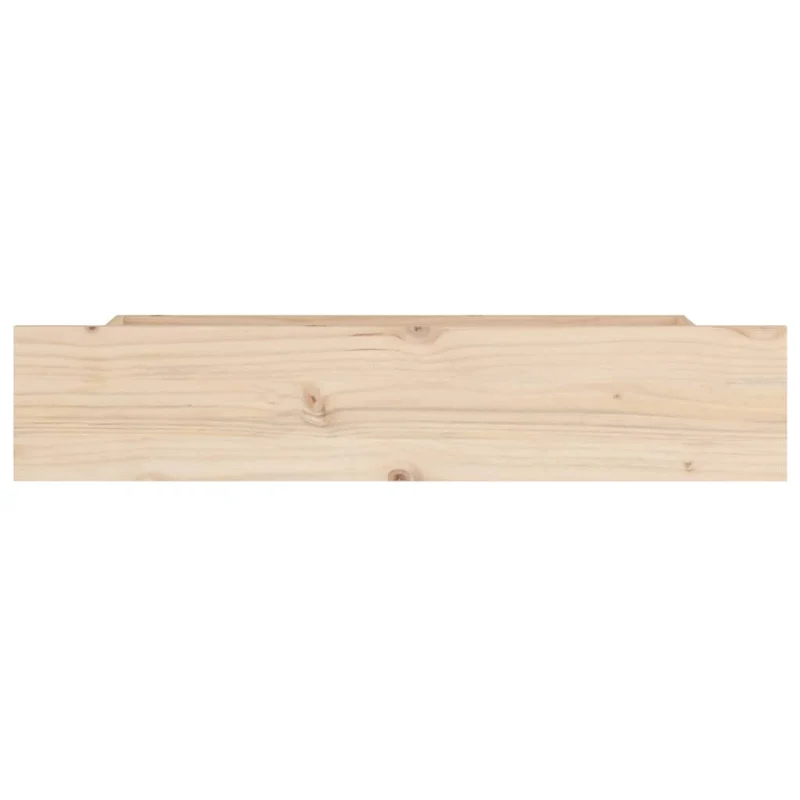Tiroir de lit rangement avec roulettes lot de 4 bois de pin TDL0206813