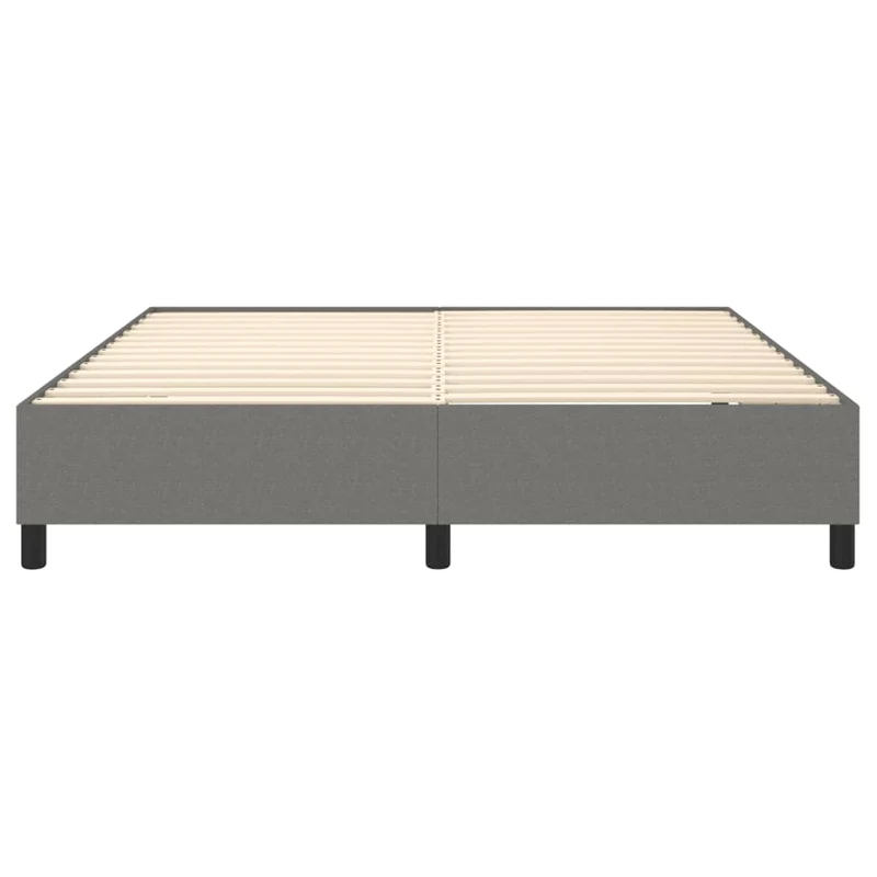 Sommier à lattes sur pieds cadre de lit 180x200 cm tissu gris foncé TDL0207120