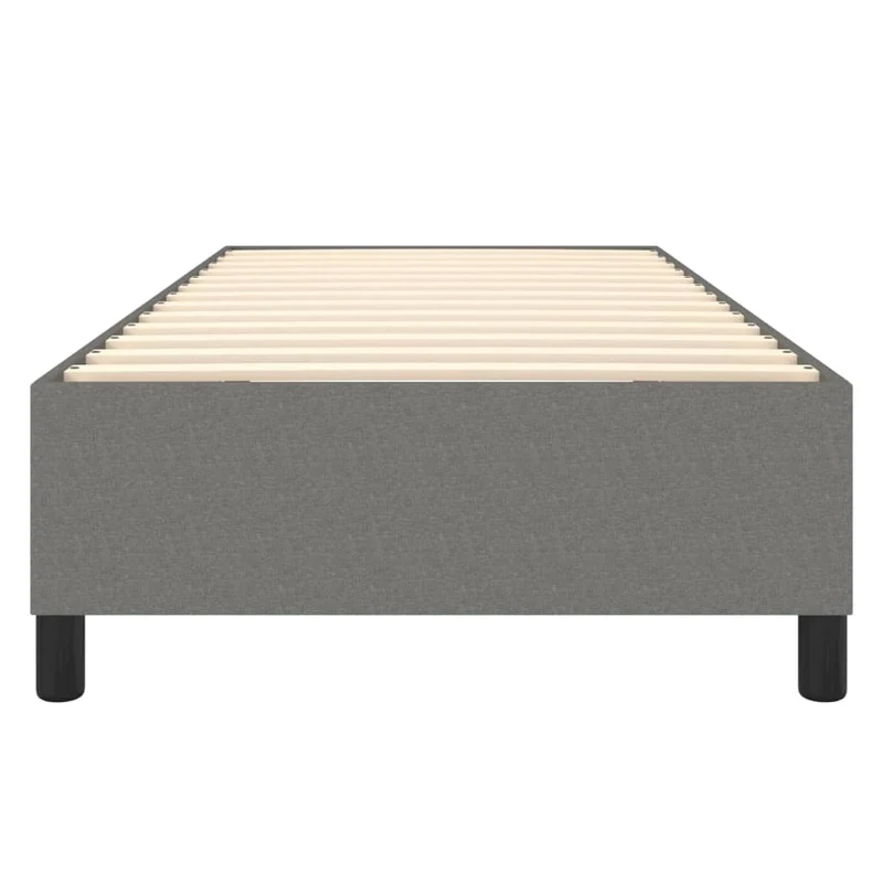 Sommier à lattes sur pieds cadre de lit 80x200 cm tissu gris foncé TDL0207110
