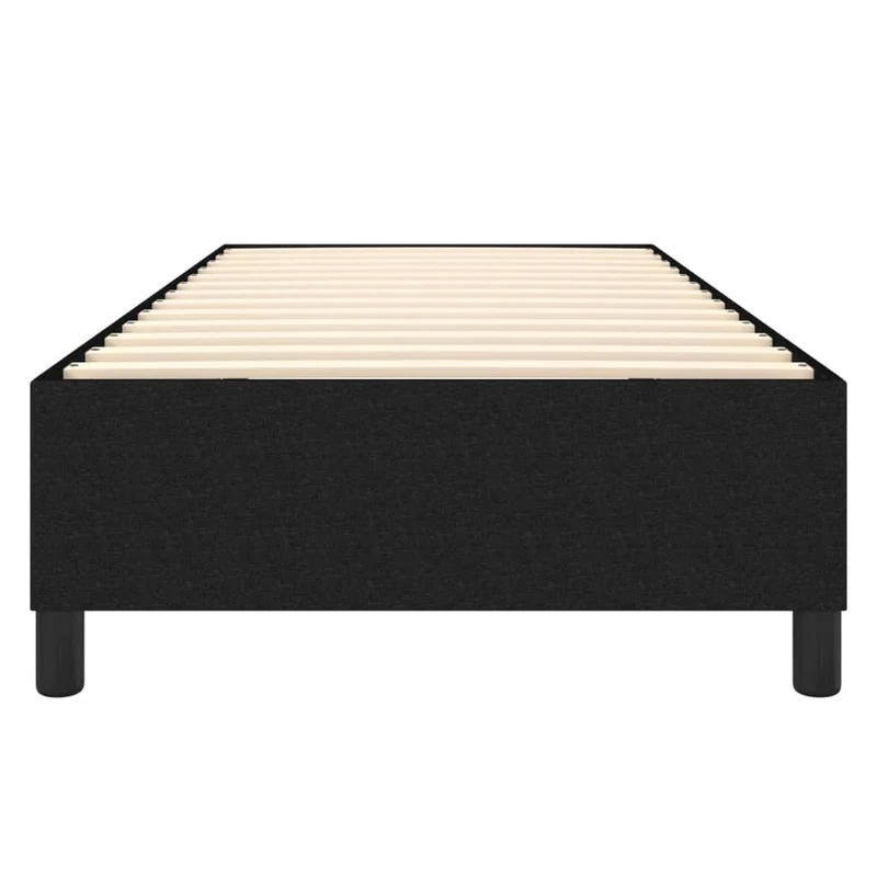 Sommier à lattes sur pieds cadre de lit 80x200 cm tissu noir TDL0206985