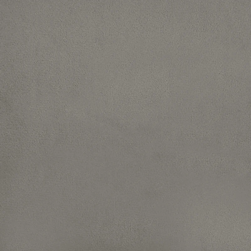 Sommier à lattes sur pieds cadre de lit 160x200 cm tissu velours gris clair TDL0207184