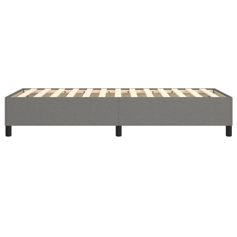 Sommier à lattes sur pieds cadre de lit 100x200 cm tissu gris foncé TDL0207149