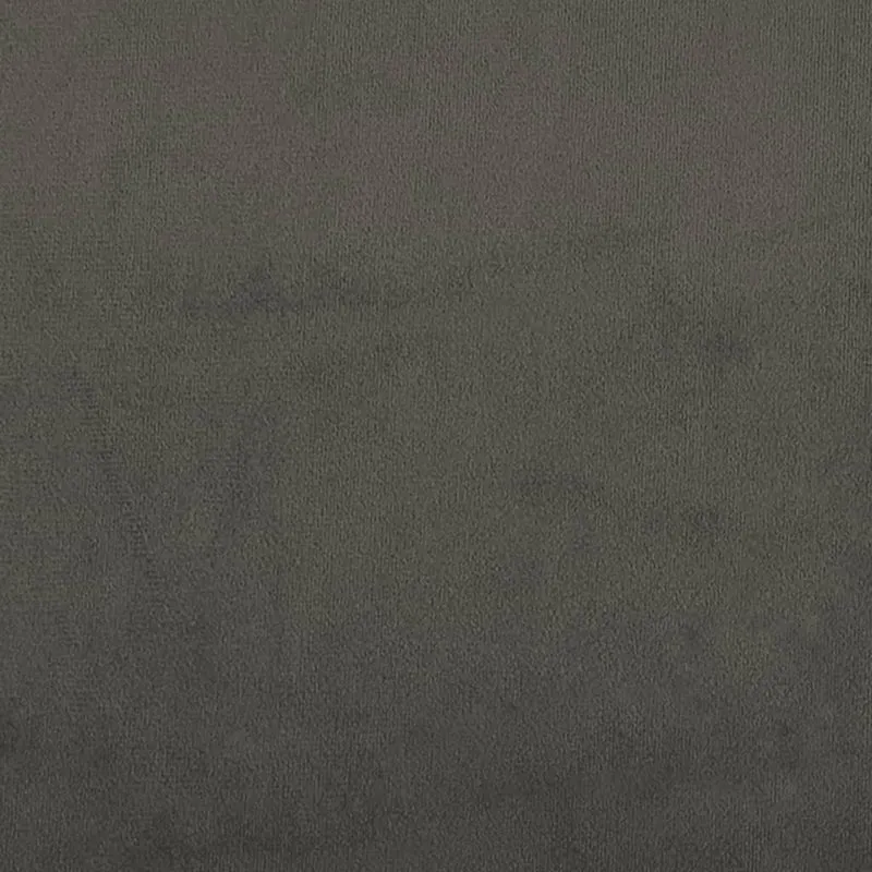Sommier à lattes sur pieds cadre de lit 120x200 cm tissu velours gris foncé TDL0207141