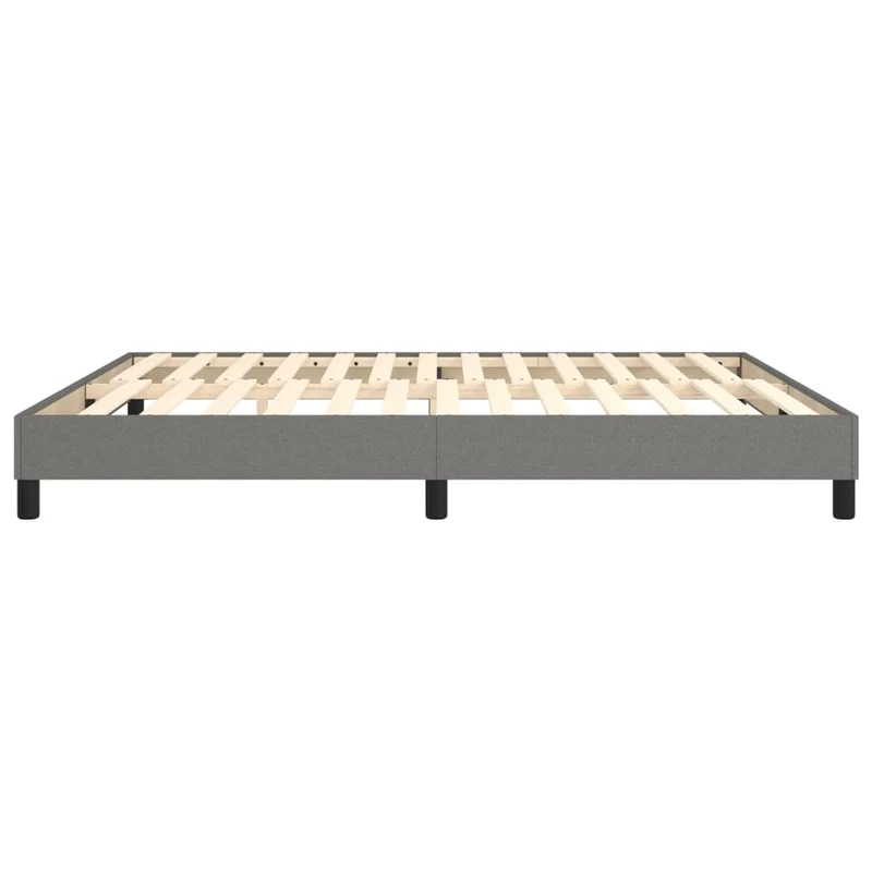 Sommier à lattes sur pieds cadre de lit 180x200 cm tissu gris foncé TDL0207122