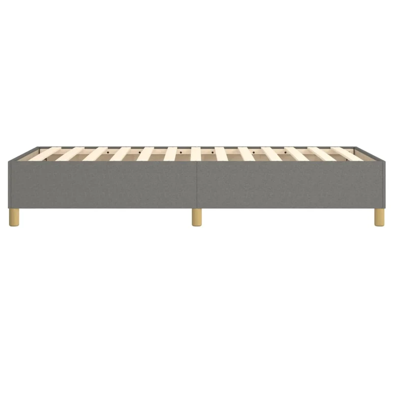 Sommier à lattes sur pieds cadre de lit 100x200 cm tissu gris foncé TDL0207151
