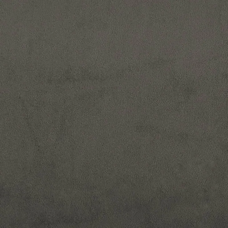Sommier à lattes sur pieds cadre de lit 180x200 cm tissu velours gris foncé TDL0207118