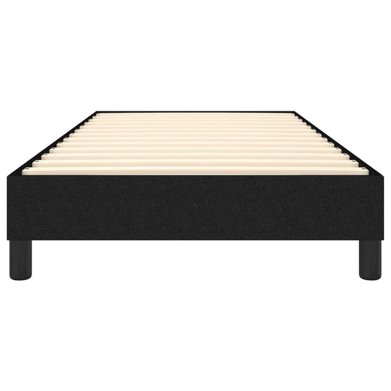 Sommier à lattes sur pieds cadre de lit 80x200 cm tissu noir TDL0206982