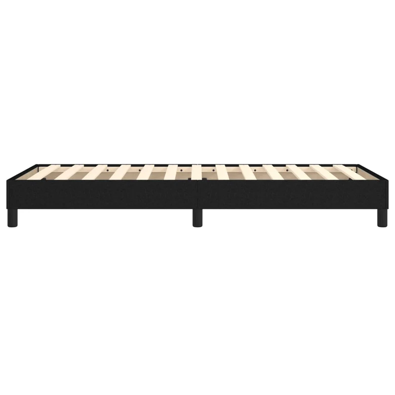 Sommier à lattes sur pieds cadre de lit 80x200 cm tissu noir TDL0206982