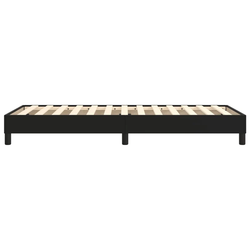 Sommier à lattes sur pieds cadre de lit 90x200 cm synthétique noir TDL0206971