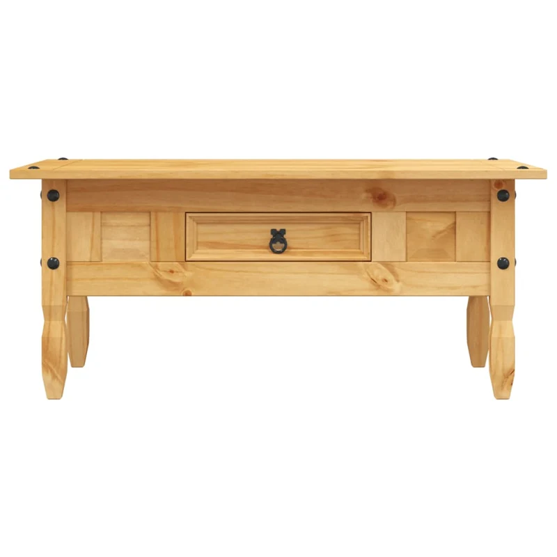 Table basse design moderne et contemporaine Pin me x icain Gamme Corona 100 x 55 x 44 cm marron DEC039906