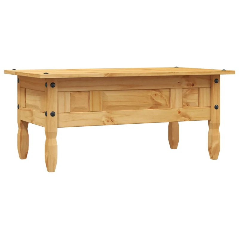 Table basse design moderne et contemporaine Pin me x icain Gamme Corona 100 x 55 x 44 cm marron DEC039906