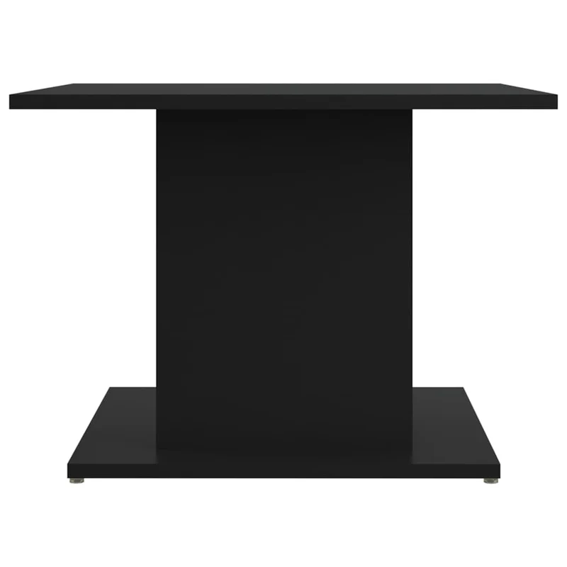 Table basse design moderne et contemporaine 55,5 x 55,5 x 40 cm bois d'ingénierie noir DEC039681