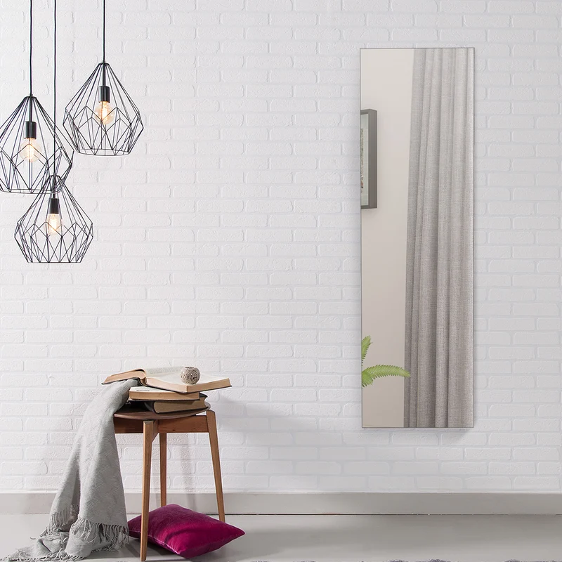Armoire bijoux de rangement avec miroir et lumière led 120 x 36 x 10 cm noir 20_0000115