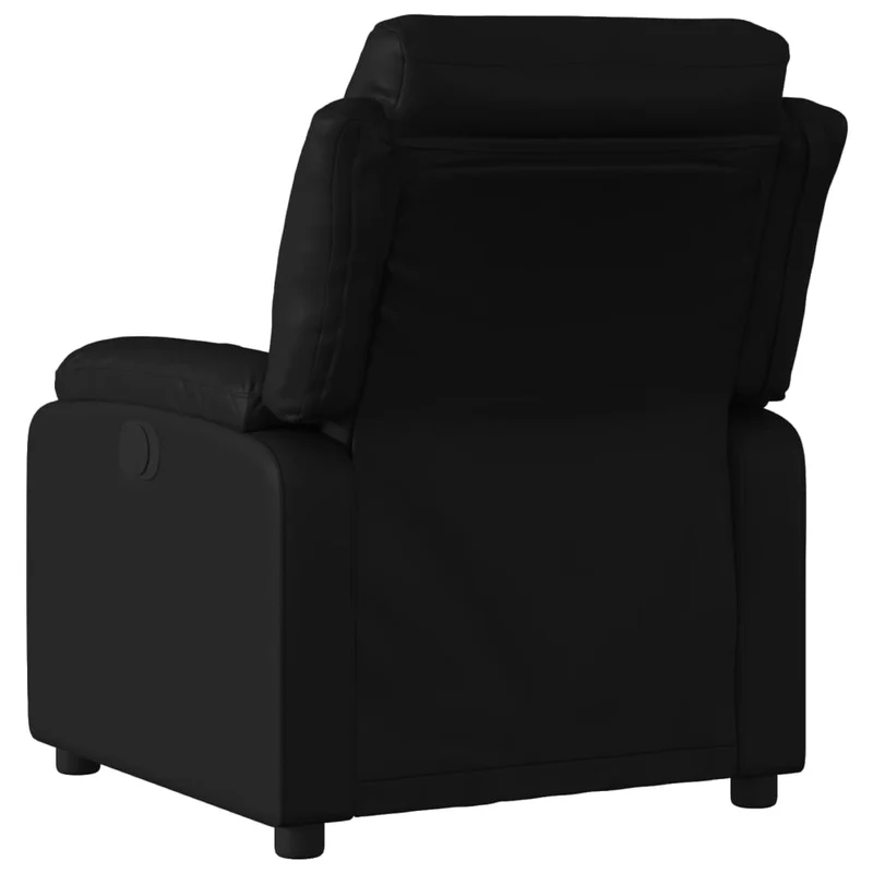 Fauteuil relax TV fonction d'inclinaison électrique très confortable en PVC noir DEC028460