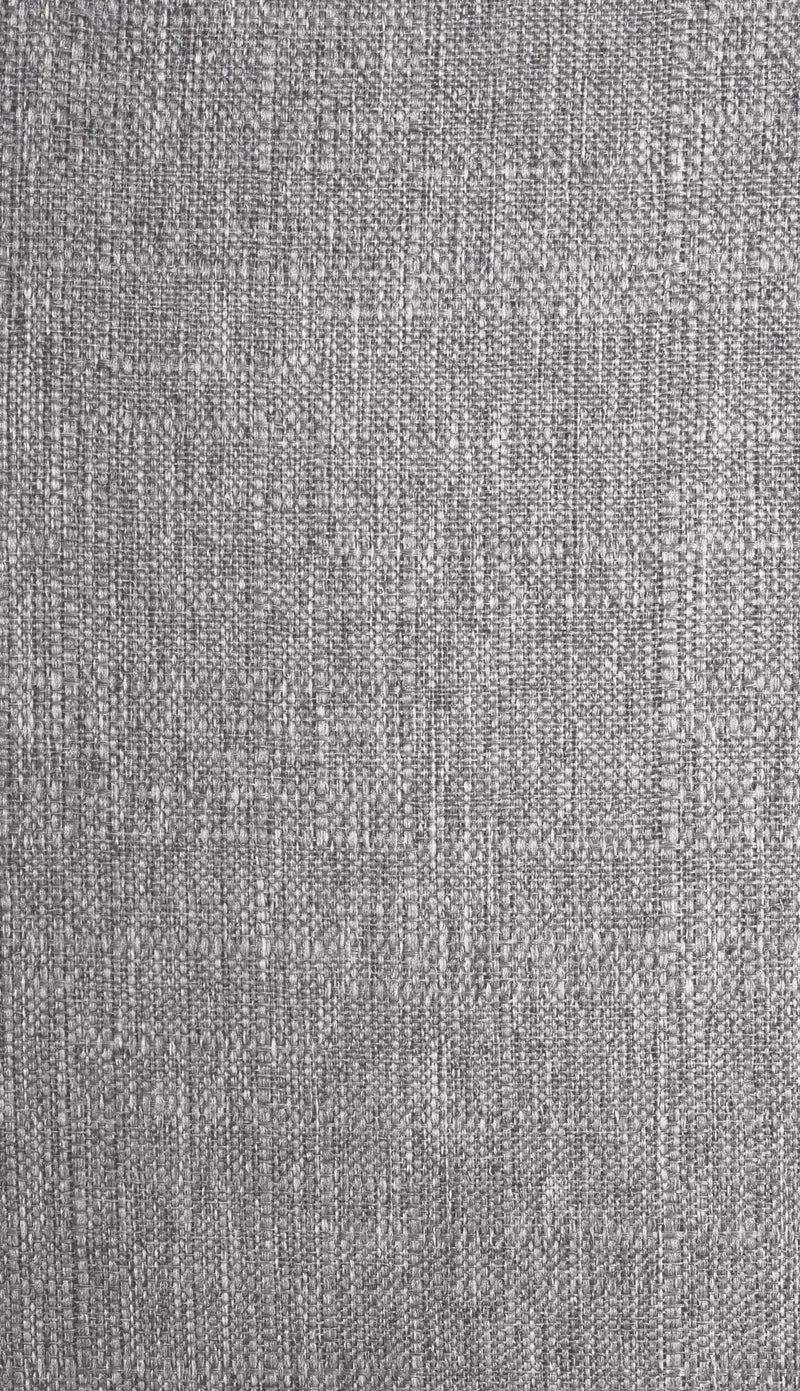 Chaise de salle à manger design simple avec pieds en métal noir assise en tissu gris clair 10_0002074