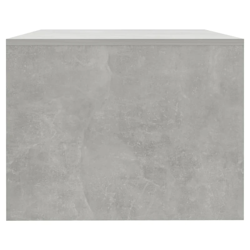 Table basse avec tiroirs et étagères design moderne et contemporaine 102 x 55 x 42 cm bois d'ingénierie gris DEC039266