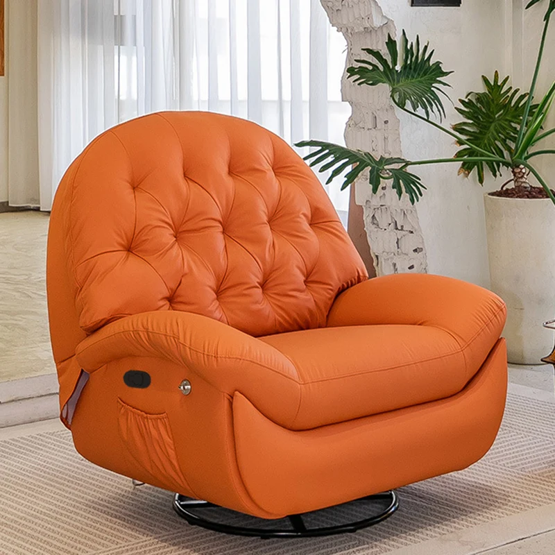 Contemporary Scandinavian Tufted Faux Leather Upholstered Carbon Steel Pine Wood Accent Chair Backrest For Living Room