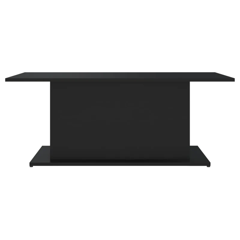 Table basse design moderne et contemporaine 102 x 55,5 x 40 cm bois d'ingénierie noir DEC039607