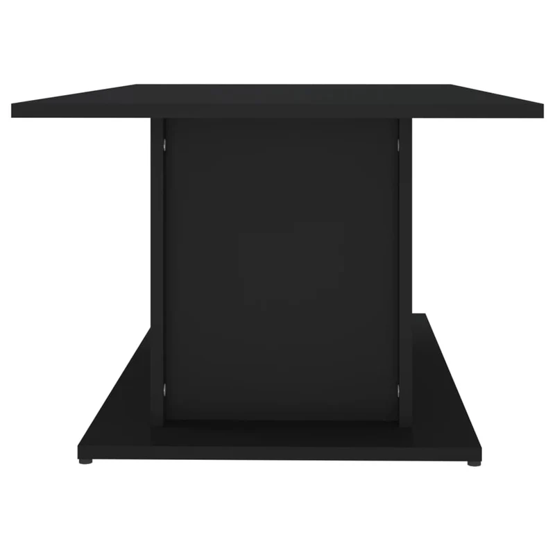 Table basse design moderne et contemporaine 102 x 55,5 x 40 cm bois d'ingénierie noir DEC039607