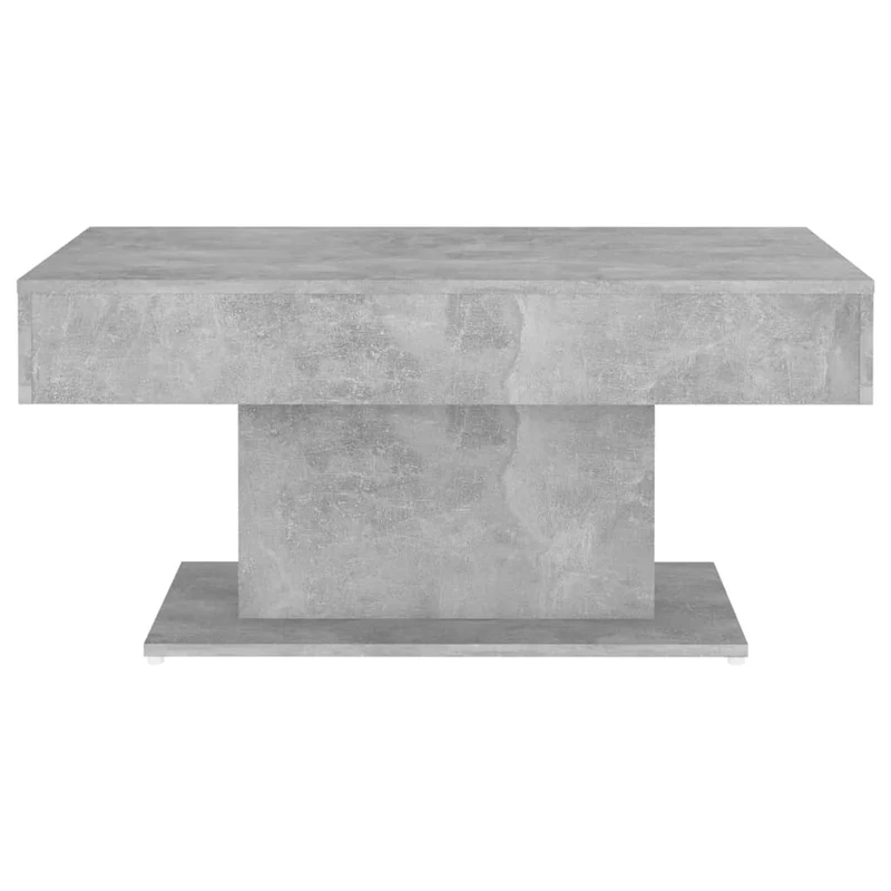 Table basse design moderne et contemporaine 96 x 50 x 45 cm bois d'ingénierie gris DEC039408