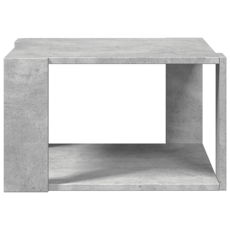 Table basse forme carré design moderne et contemporaine 51,5 x 51,5 x 30 cm bois d'ingénierie gris DEC039299