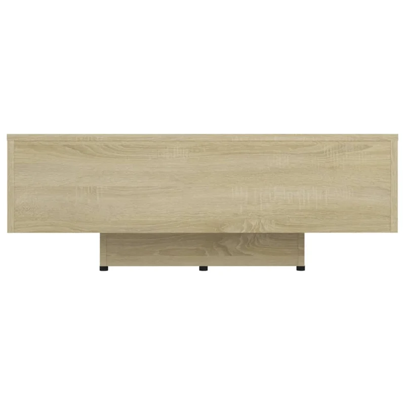 Table basse design moderne et contemporaine 85 x 55 x 31 cm bois d'ingénierie couleur chêne DEC039019