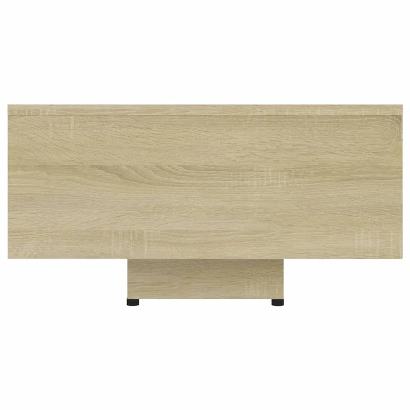 Table basse design moderne et contemporaine 85 x 55 x 31 cm bois d'ingénierie couleur chêne DEC039019