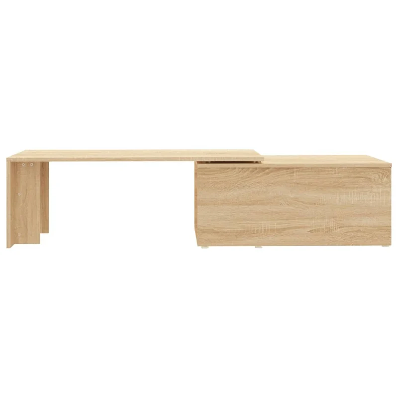 Table basse avec compartiment de rangement design moderne et contemporaine 150 x 50 x 35 cm bois d’ingénierie marron DEC038927
