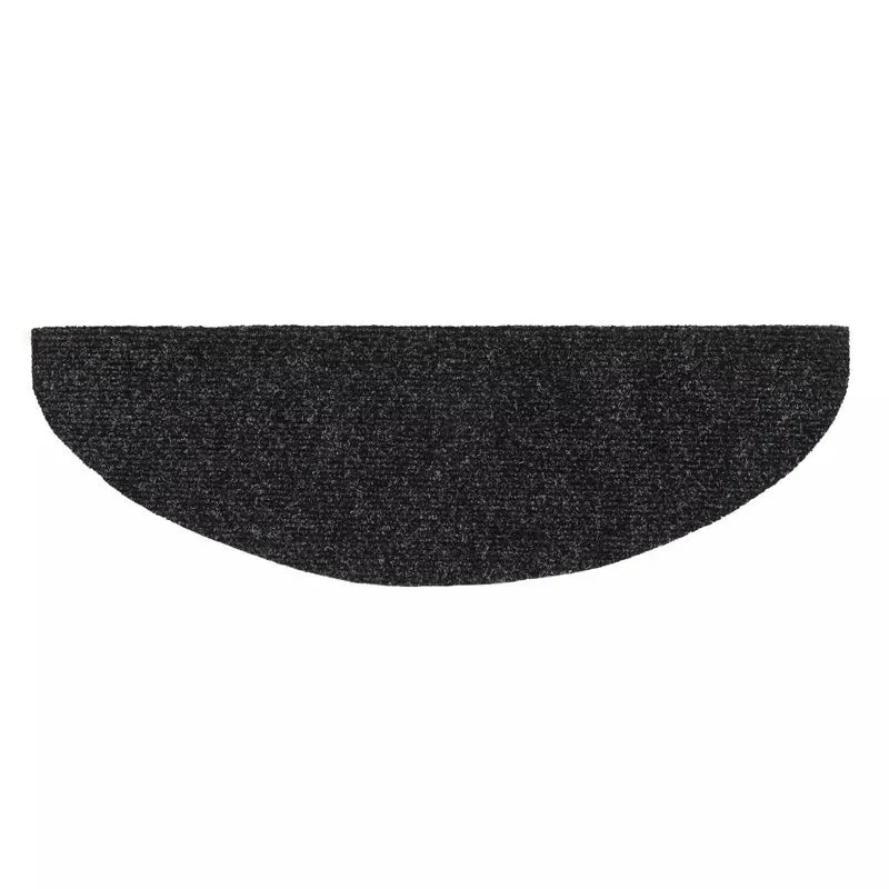 Tapis d'escalier Poinçon aiguilleté 15 pièces 65x21x4 cm Gris foncé DEC023311