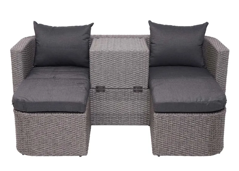 Salon de jardin avec fauteuils poufs table et coussins anthracite et polyrotin gris 04_0000526