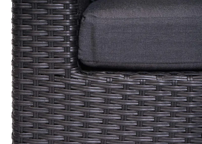 Salon de jardin avec fauteuils poufs table et coussins gis foncé et polyrotin anthracite 04_0000524