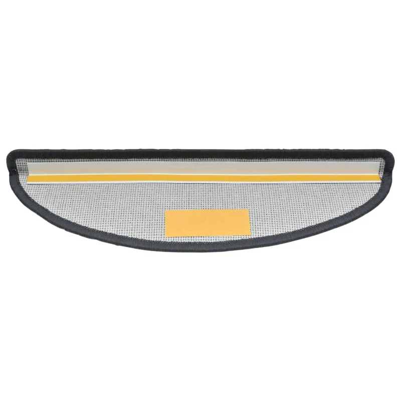Tapis d'escalier 15 pièces Gris foncé 65 x 24 x 4 cm DEC023553