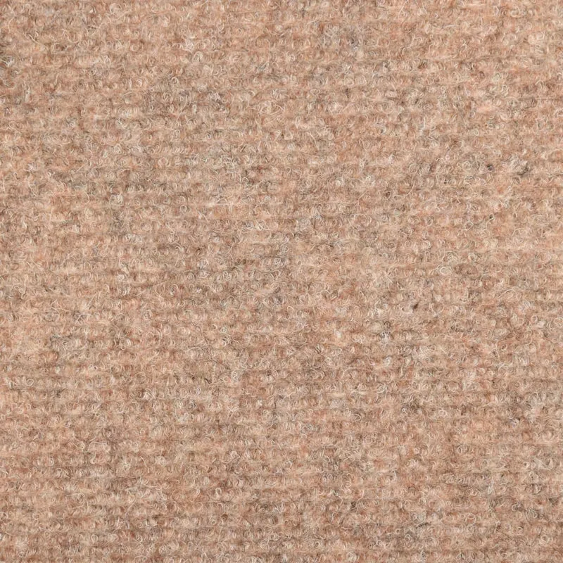 Tapis d'escalier 15 pièces Tissu aiguilleté 65x25 cm Marron DEC023804