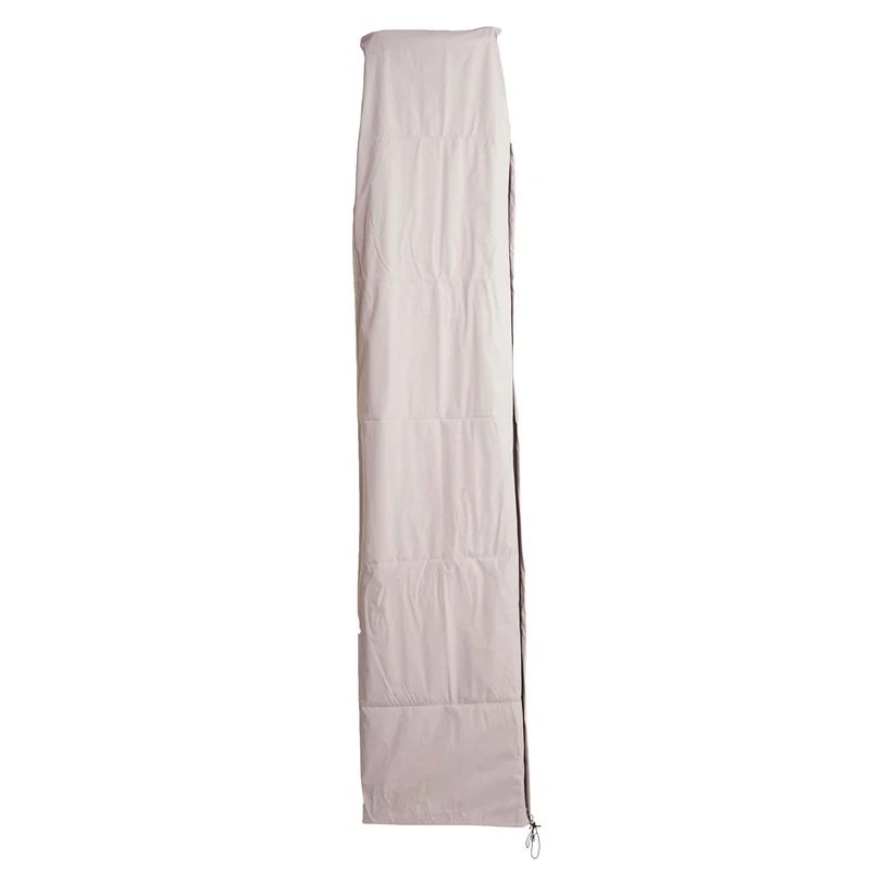 Housse de protection pour parasol déporté jusqu'à 3,5 m avec fermeture éclair gris crème 04_0002634