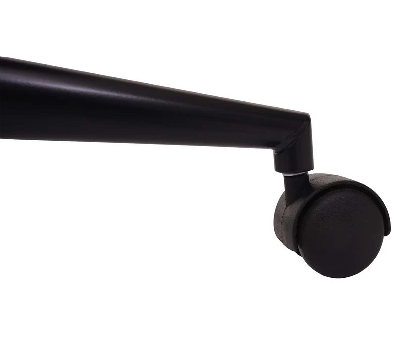 Chaise fauteuil de bureau pivotante aspect noyer courbé hauteur réglable pivotante design rétro crème 04_0001859