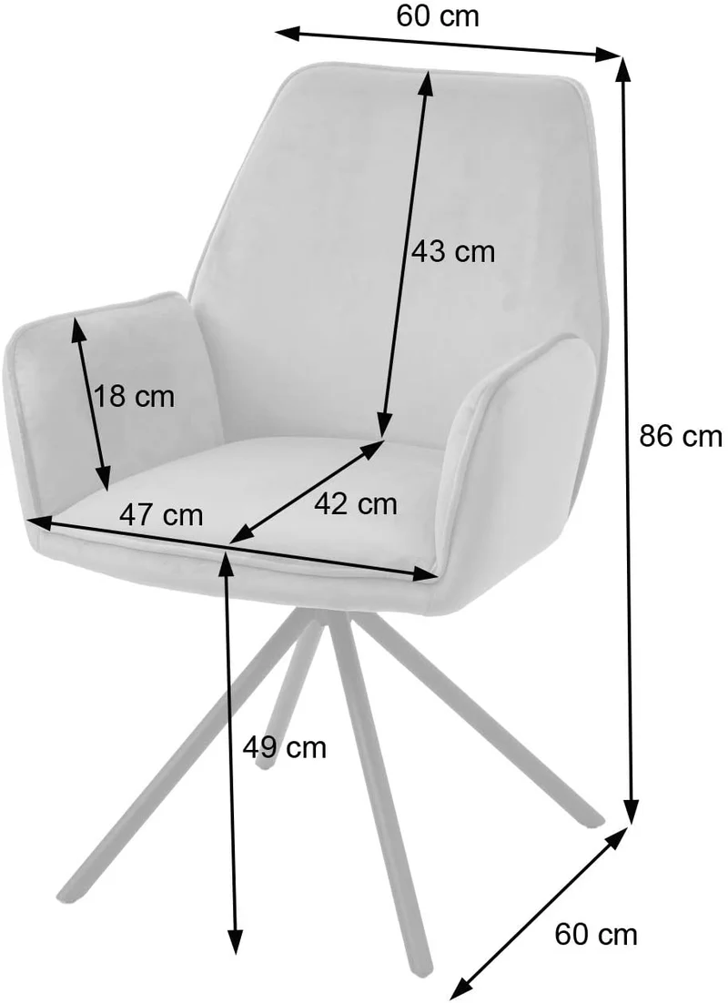 Chaise fauteuil rembourré salon bureau avec accoudoirs rotation 90° en velours vert FAL04035