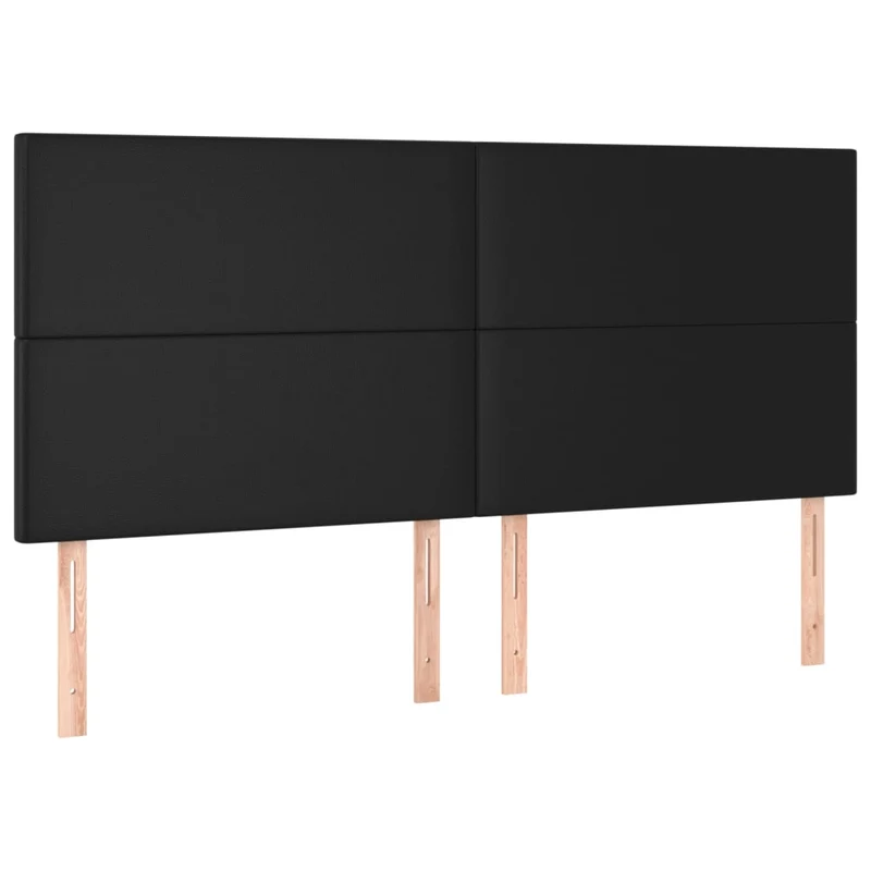 Cadre de lit LED avec sommier tête de lit matelas 200x200cm synthétique noir TDL0209140