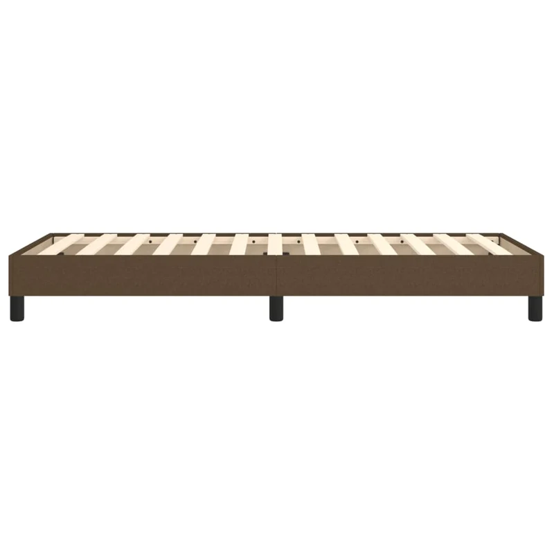 Sommier à lattes sur pieds cadre de lit 80x200 cm tissu marron foncé TDL0207053