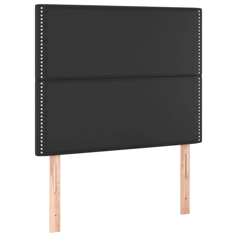Cadre de lit LED avec sommier tête de lit matelas 90x190 cm synthétique noir TDL0209078