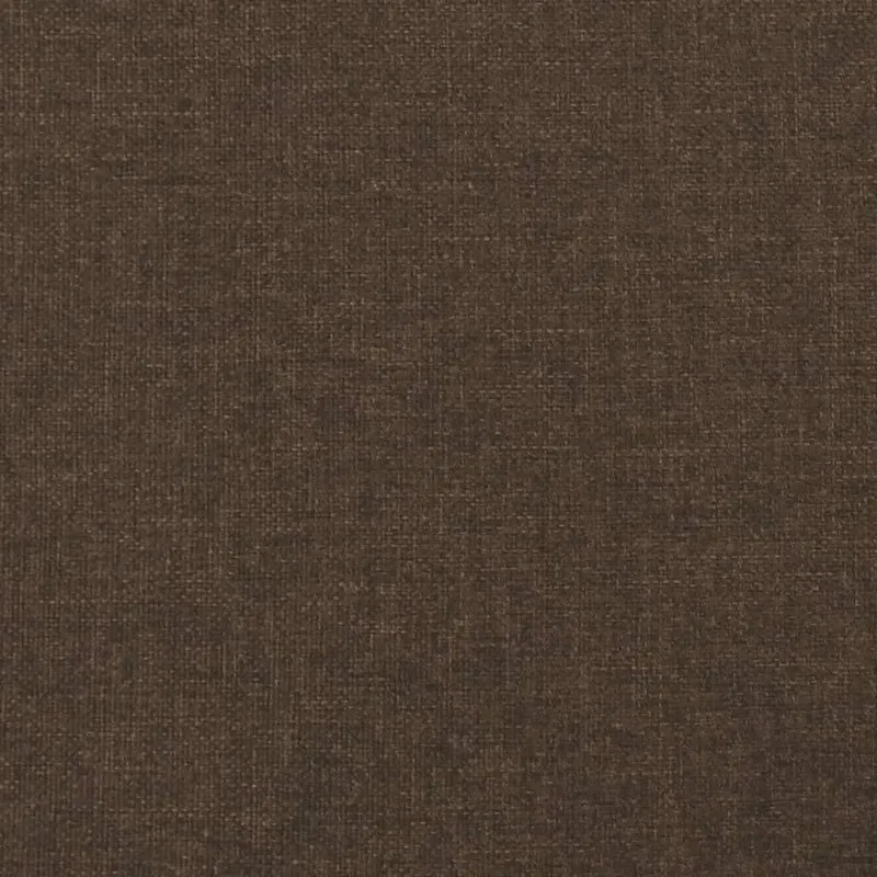 Sommier à lattes sur pieds cadre de lit 140x190 cm tissu marron foncé TDL0207068